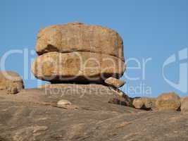 Beautiful granite boulder in Karnataka