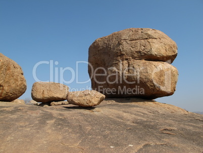 Granite boulder in Hampi