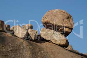 Beautiful granite boulder