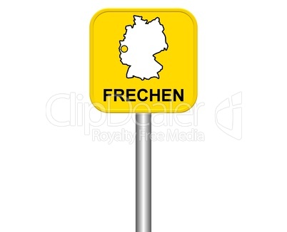 Ortseingangsschild: Frechen