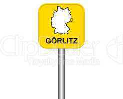 Ortseingangsschild: Görlitz