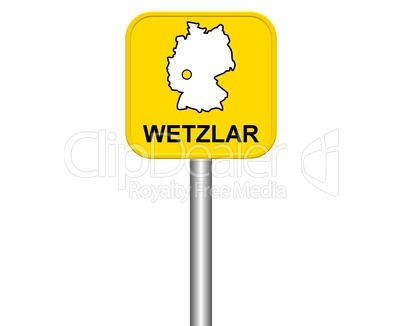 Ortseingangsschild: Wetzlar
