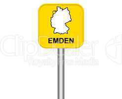 Ortseingangsschild: Emden