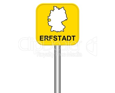 Ortseingangsschild: Erfstadt