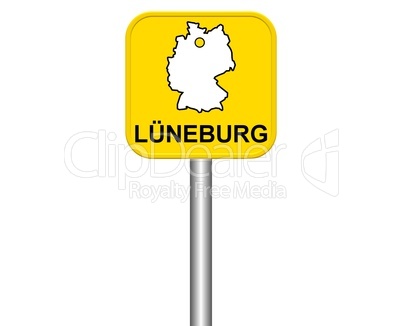 Ortseingangsschild: Lüneburg