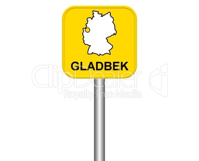 Ortseingangsschild: Gladbek