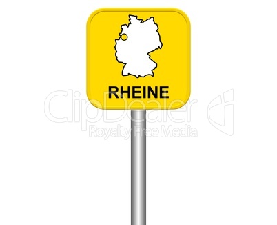 Ortseingangsschild: Rheine
