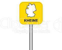 Ortseingangsschild: Rheine