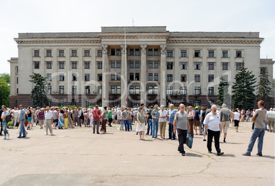 Memorial service in Odessa devoted to the victims of 2 May 2014 clashes