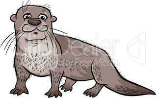 otter animal cartoon illustration