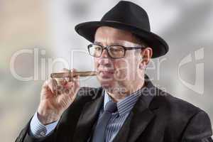 Men Portrait with Cigar