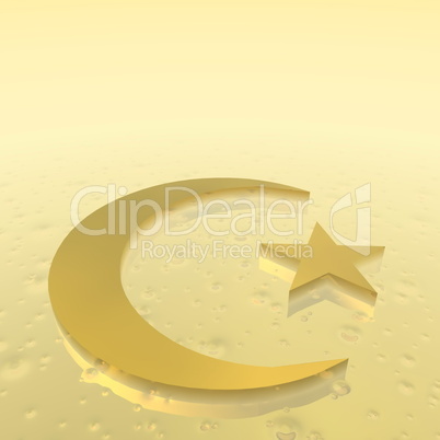 Islam Symbol - 3D render