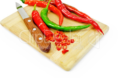 Pepper hot with knife