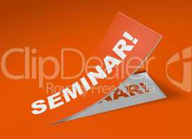 3D Etikett Orange - Seminar