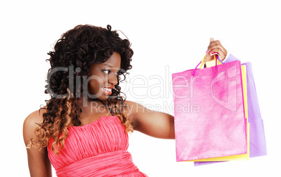 Woman with shopping bag's.