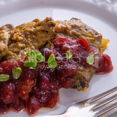 Liver with Cranberries