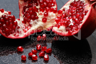 Pomegranate Closeup