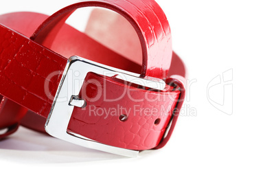 Red Leather Belt