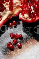 Pomegranate Closeup