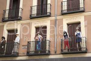 Mannequins On Balcony