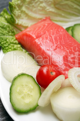 Salmon And Vegetables