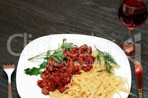 Spaghetti And Wine