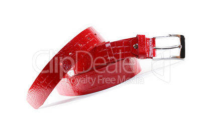 Red Leather Belt