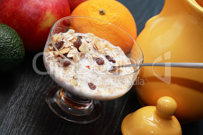 Muesli And Fruits