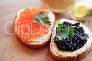 Sandwiches With Caviar