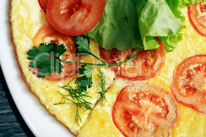 Omelet With Tomatoes