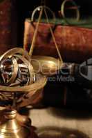 Old Brass Globe