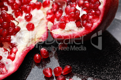 Pomegranate Closeup