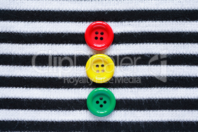 Buttons On Striped Vest