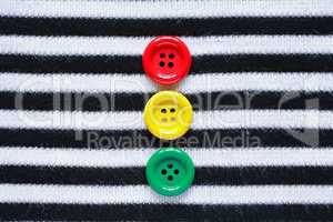 Buttons On Striped Vest