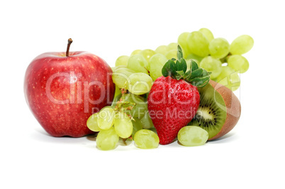 Fruits On White