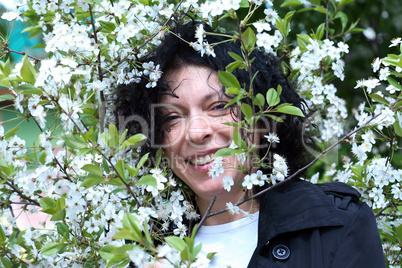 Lady In Flowers