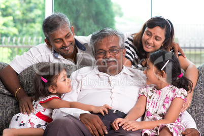 Multi generations Indian family