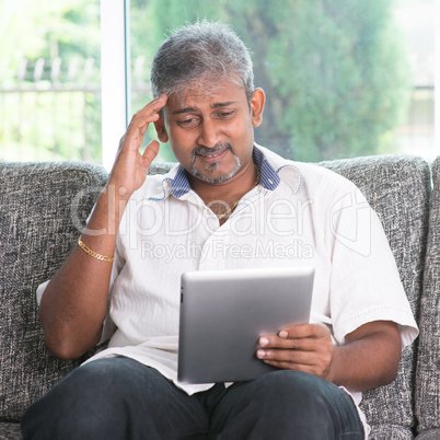 Headache while reading on tablet computer