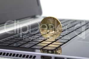 Photo Golden Bitcoin (new virtual money )