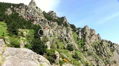 Spain high mountains on the Pyrenees