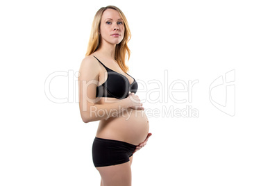 Pregnant woman standing