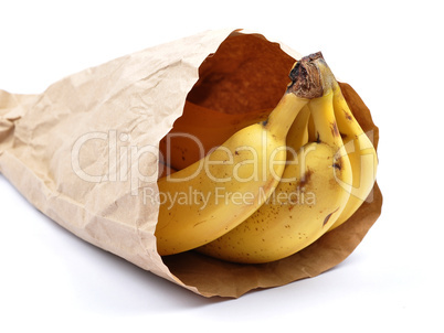 Bananen in Papiertüte