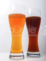Two glasses of German beer