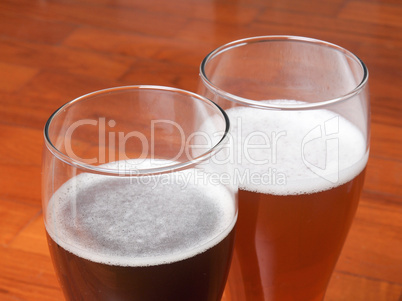 Two glasses of German beer