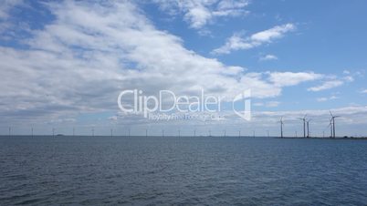 Wind Turbine Park in the Sea