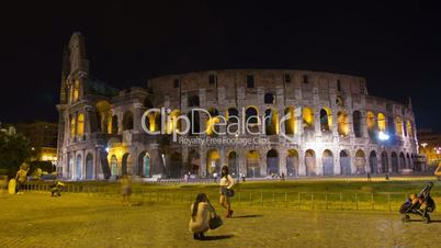 The Colosseum Night Time Lapse.