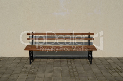 Wooden and iron bench