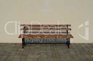 Wooden and iron bench