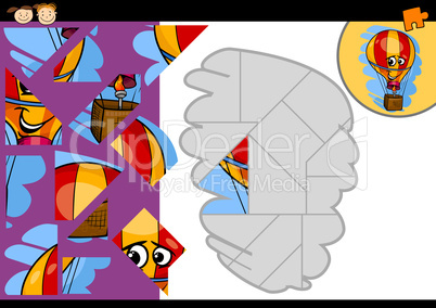 cartoon balloon jigsaw puzzle game
