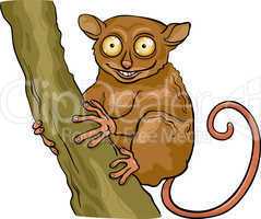 tarsier animal cartoon illustration